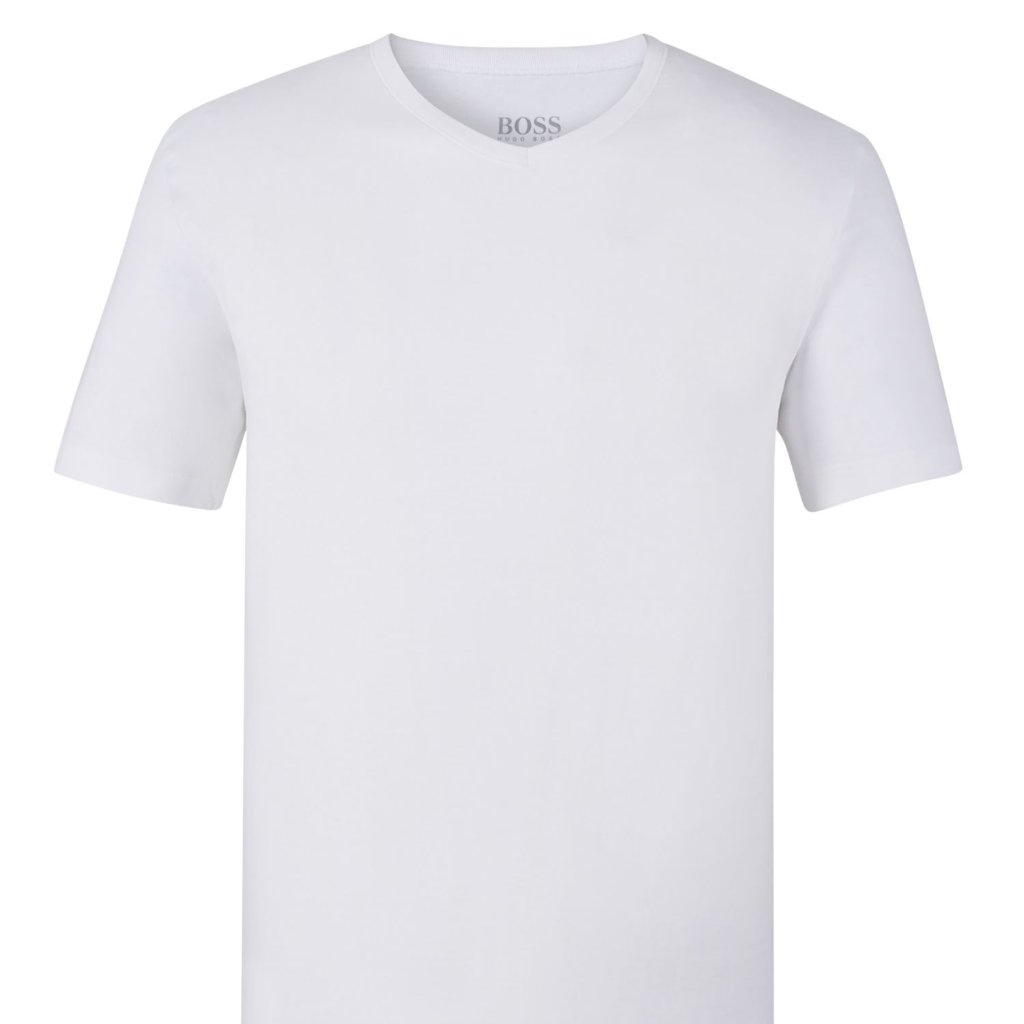 Hugo Boss Men's V-Neck Bodywear T-Shirt Cotton L
